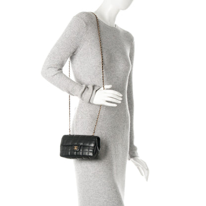 Chanel Lambskin Quilted Mini Chocolate Bar Flap Black 2 of 7