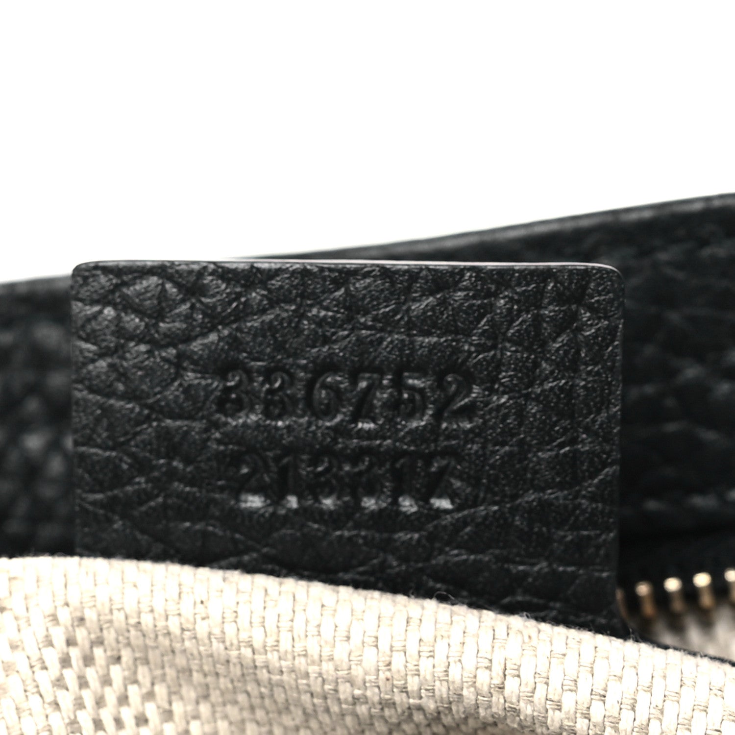 Gucci Pebbled Calfskin Medium Soho Flap Crossbody Black 7 of 9