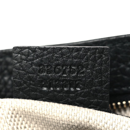 Gucci Pebbled Calfskin Medium Soho Flap Crossbody Black 7 of 9