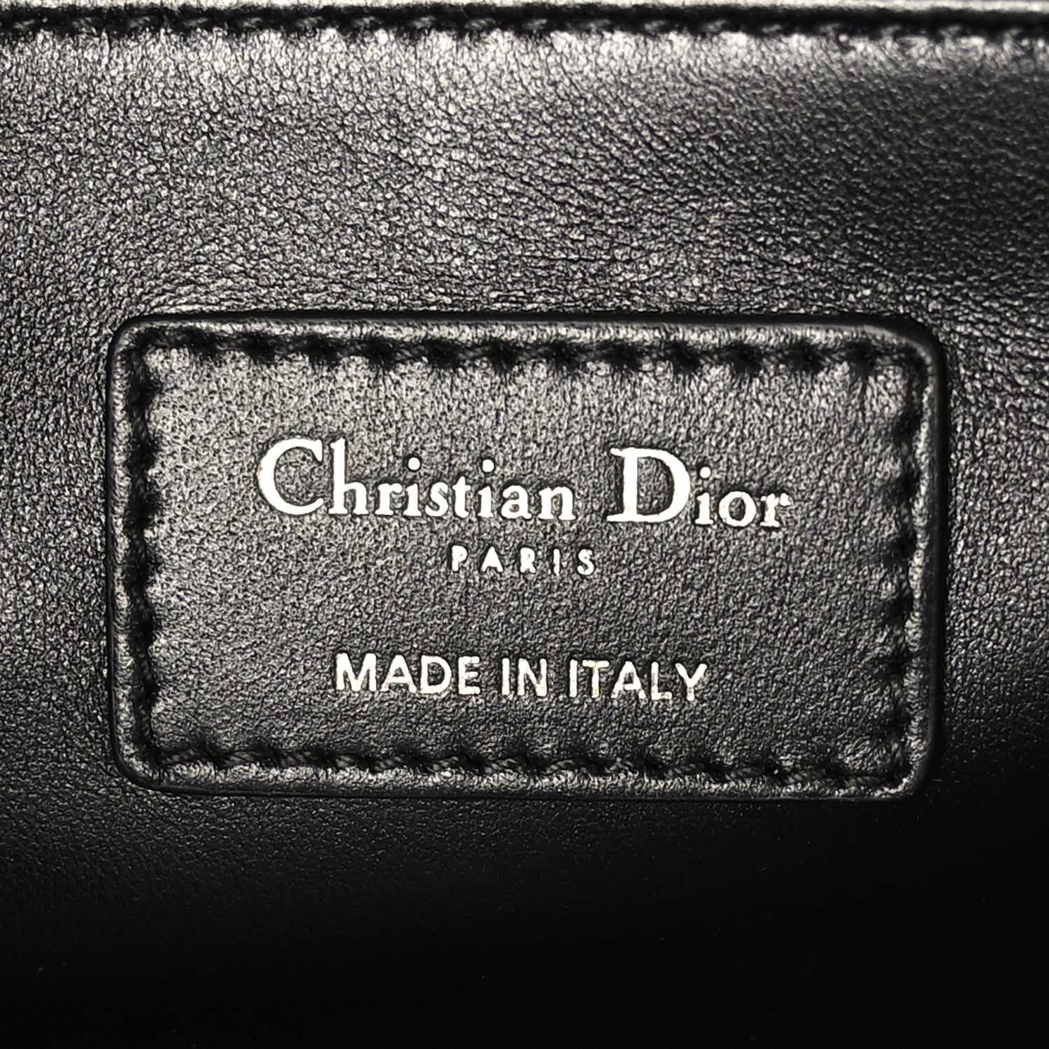 Christian Dior Lambskin Cannage Miss Dior Top Handle Bag Black 6 of 8