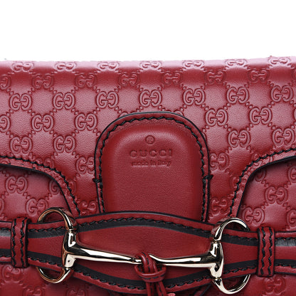Gucci Soft Microguccissima Mini Emily Chain Shoulder Bag Rosso 9 of 10