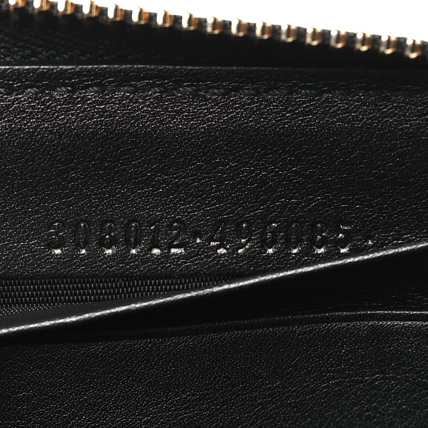 Guccissima Signature Sukey Zip Around Wallet Black