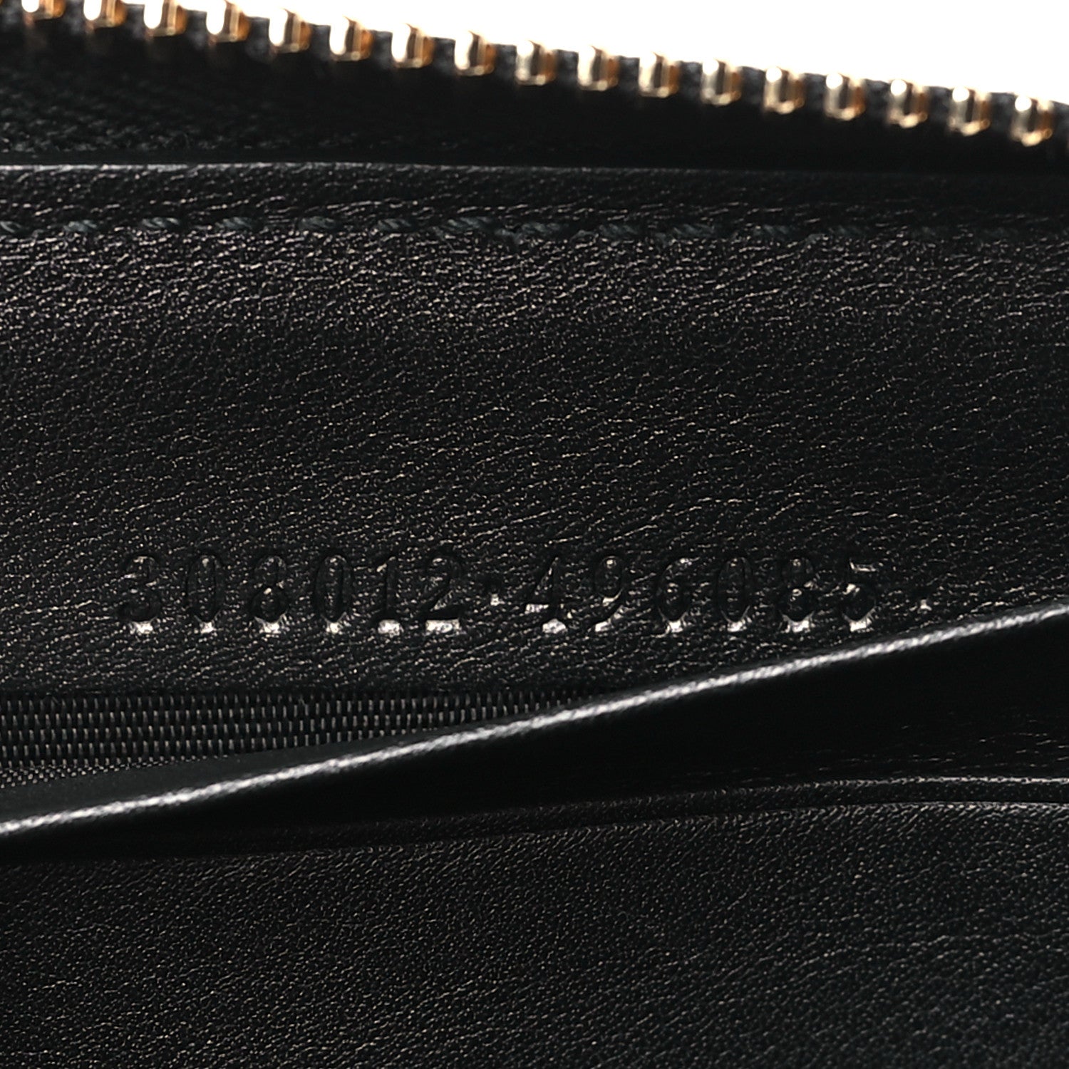Gucci Guccissima Signature Sukey Zip Around Wallet Black 7 of 8