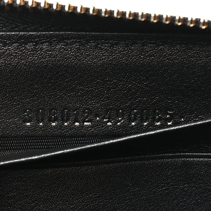 Gucci Guccissima Signature Sukey Zip Around Wallet Black 7 of 8