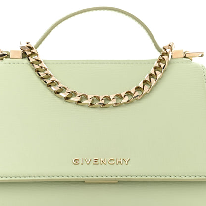 Givenchy Textured Calfskin Mini Pandora Box Chain Crossbody Bag Aqua Green 8 of 10