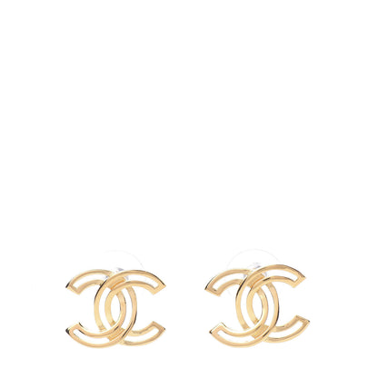 Chanel Metal Obazine CC Earrings Gold 1 of 5