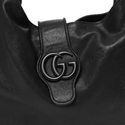 Gucci Goatskin Monochrome Large Aphrodite Shoulder Bag Black 8 of 10