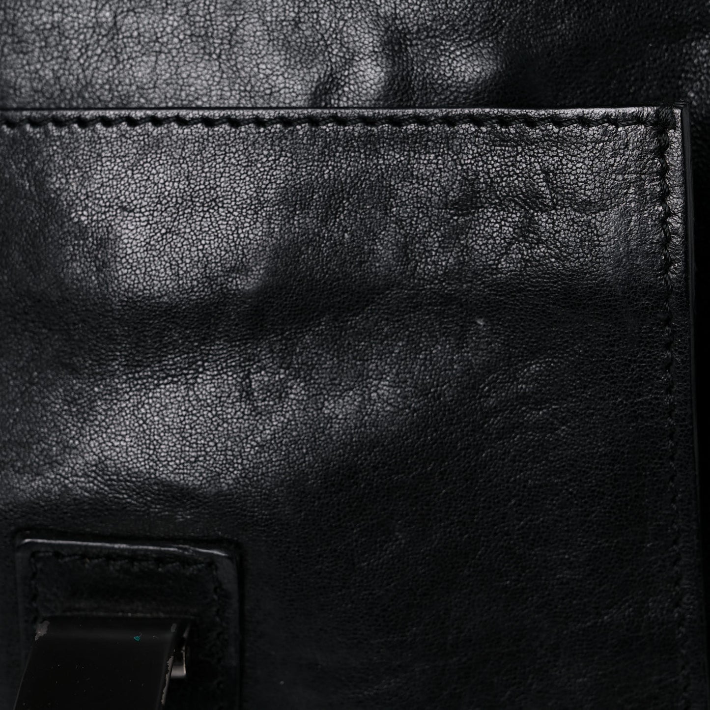 Lambskin PS1 Mini Pouch Messenger Black