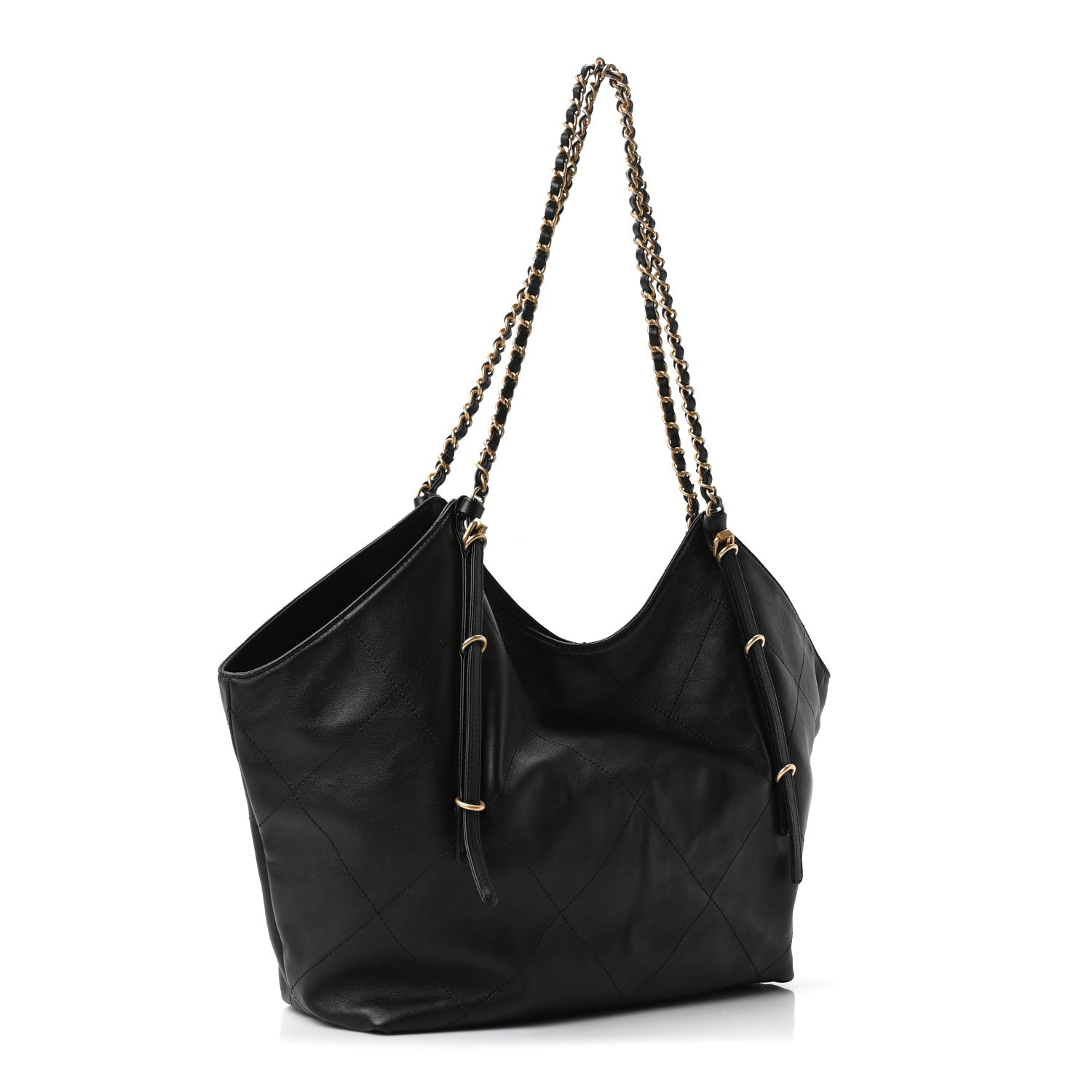 Chanel Calfskin Quilted Small Shopping Bag Black 4 of 11