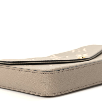 Louis Vuitton Empreinte Monogram Giant Felicie Pochette Tourterelle Creme 8 of 9