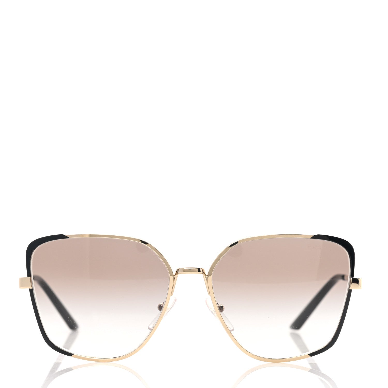 Prada Retro Cat Eye Sunglasses SPR 60X Black 2 of 8