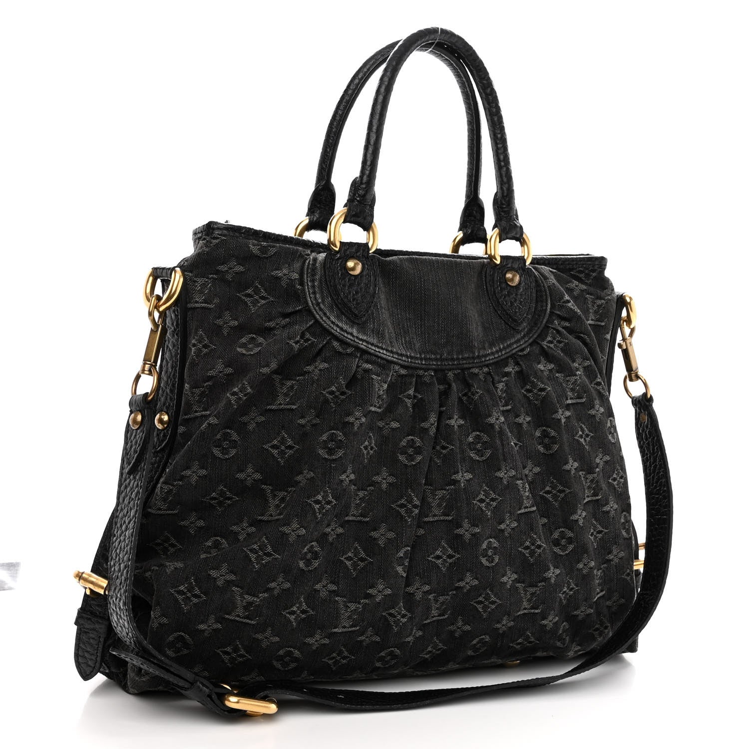 Louis Vuitton Denim Neo Cabby GM Black 3 of 9