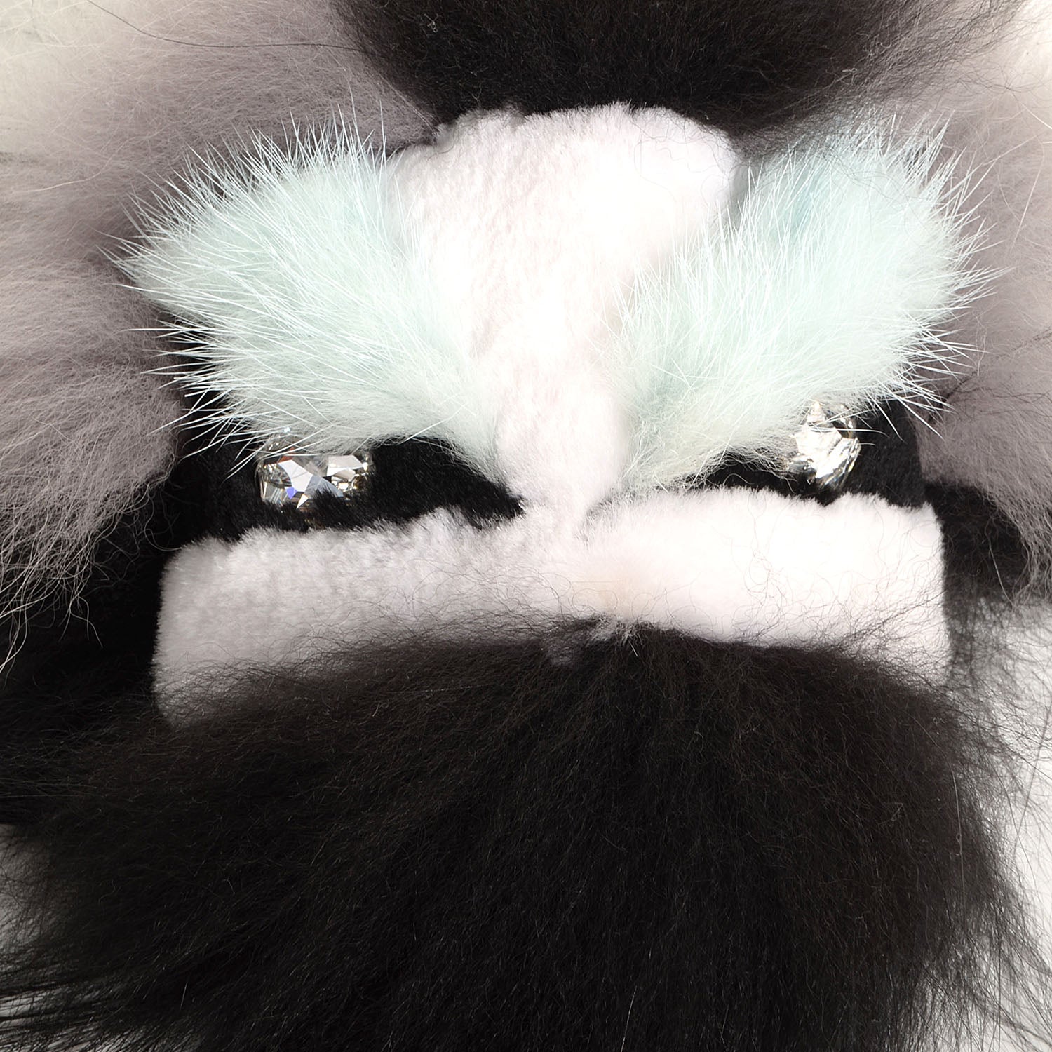 Fendi Mink Fur Diabloo Monster Bag Charm Mint 3 of 6