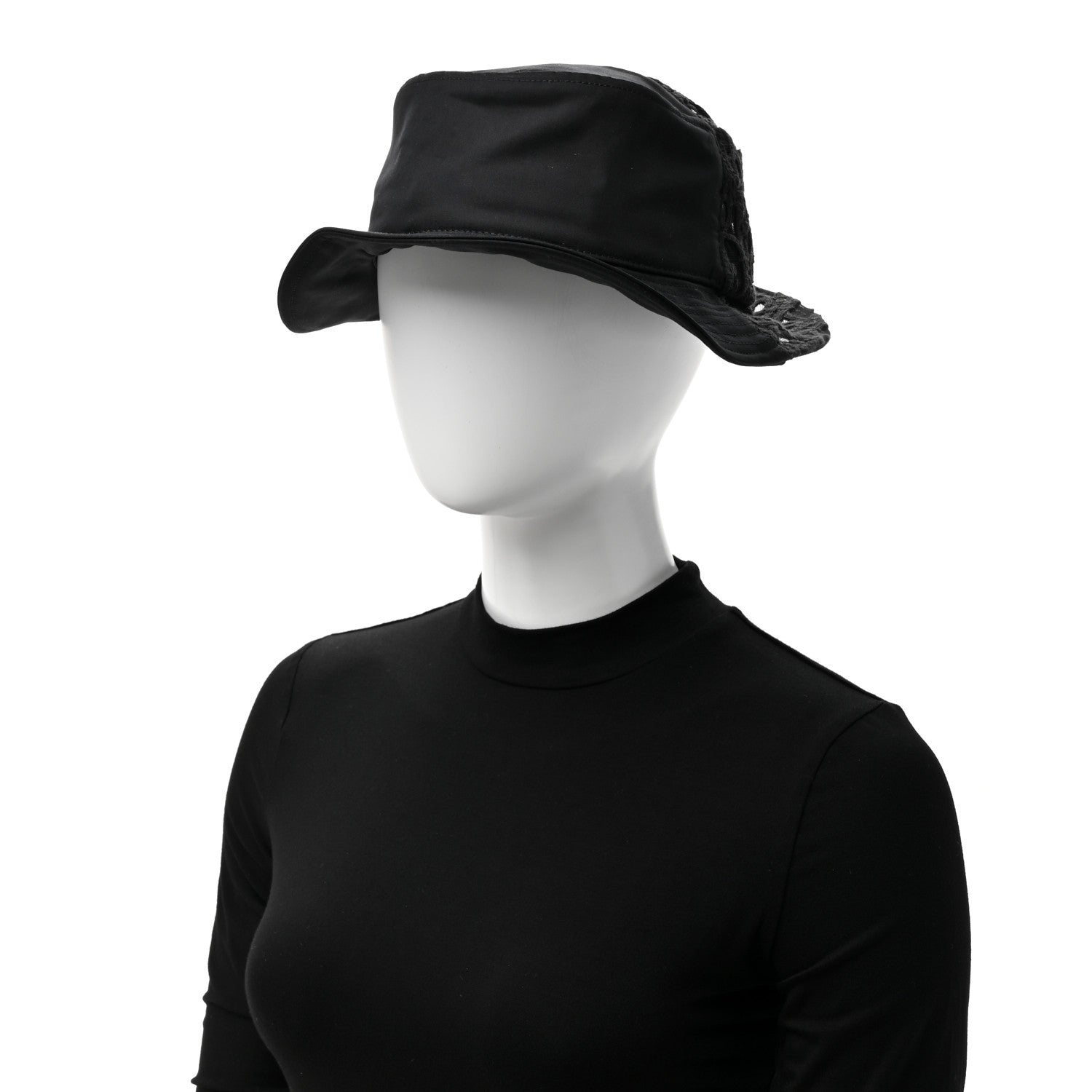 Christian Dior Oblique Woven B Dior Bucket Hat L Black 2 of 8