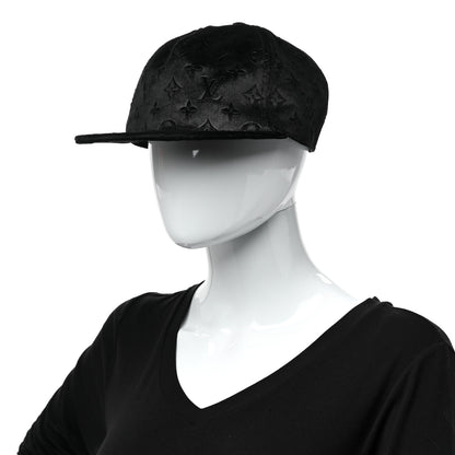 Louis Vuitton Jacquard Velvet Monogram Cap M Black 2 of 8
