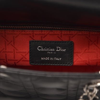 Christian Dior Lambskin Cannage Small Lucky Badges My Lady Dior Black 6 of 11