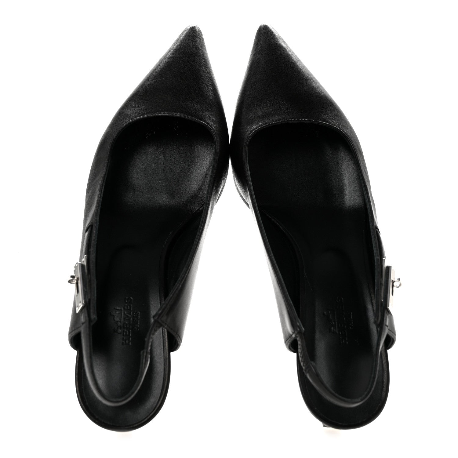 Hermes Nappa Lover 40 Pumps 38.5 Black 2 of 10