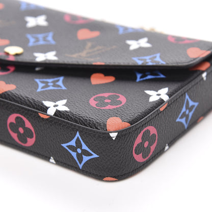 Louis Vuitton Game On Felicie Chain Wallet Black 9 of 9