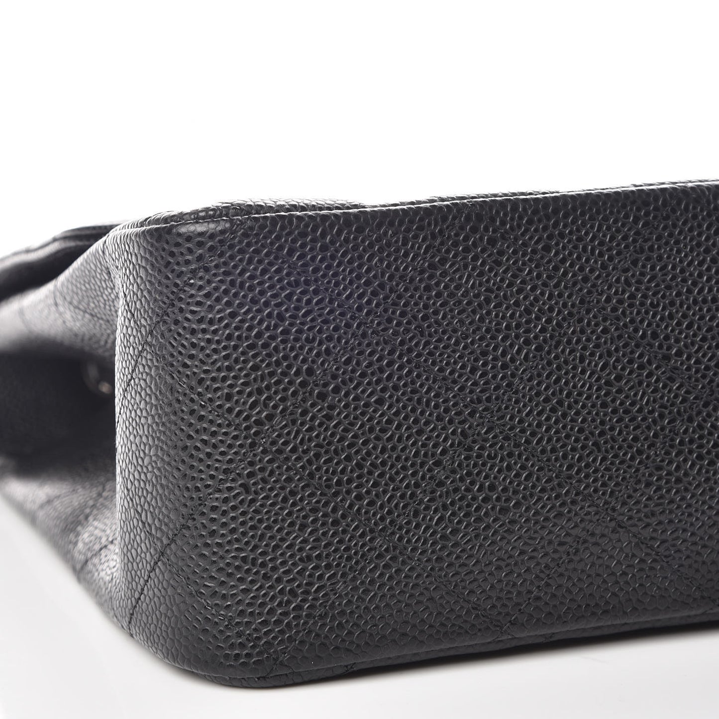 Caviar Quilted Jumbo Single Flap Black