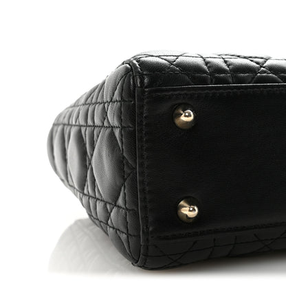 Christian Dior Lambskin Cannage Small My ABCDior Lady Dior Black 8 of 9