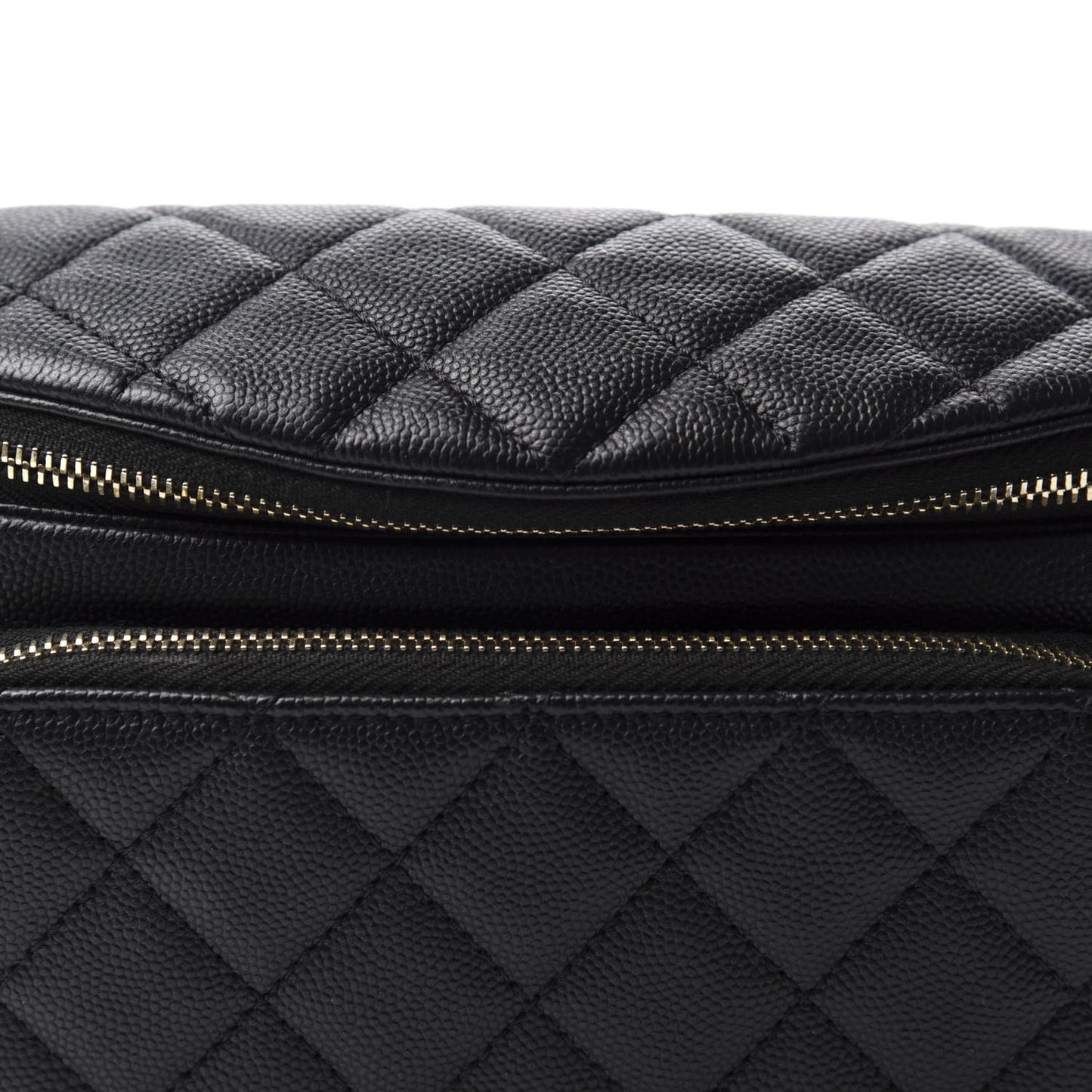 Caviar Quilted Business Affinity Waist Belt Bag Black