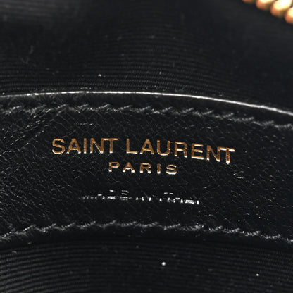 Saint Laurent Calfskin Matelasse Chevron Quilted Baby Round Vinyle Belt Bag Black 6 of 10
