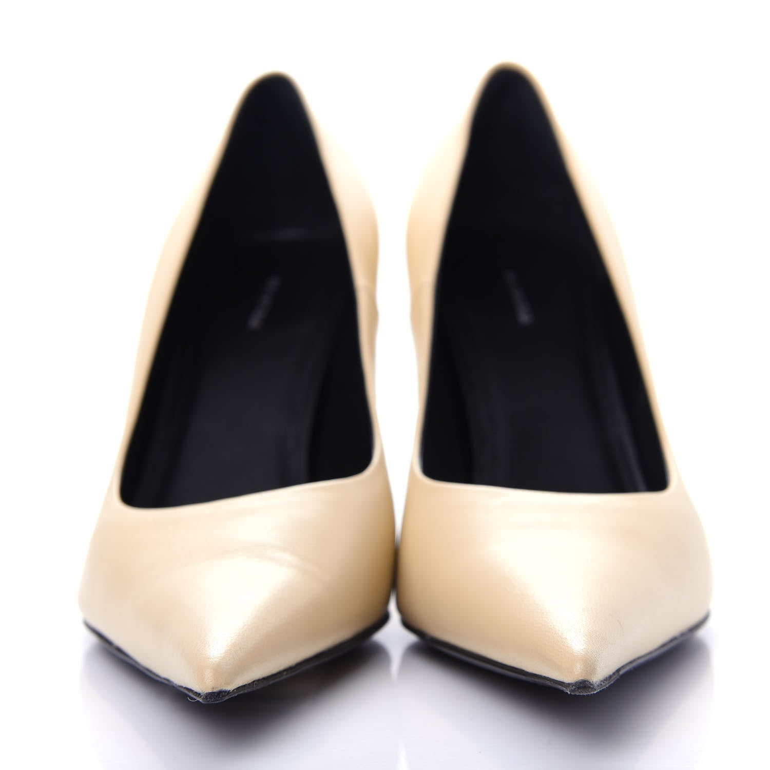 Balenciaga Nappa Square Knife 80mm Pumps 37.5 Beige 2 of 11