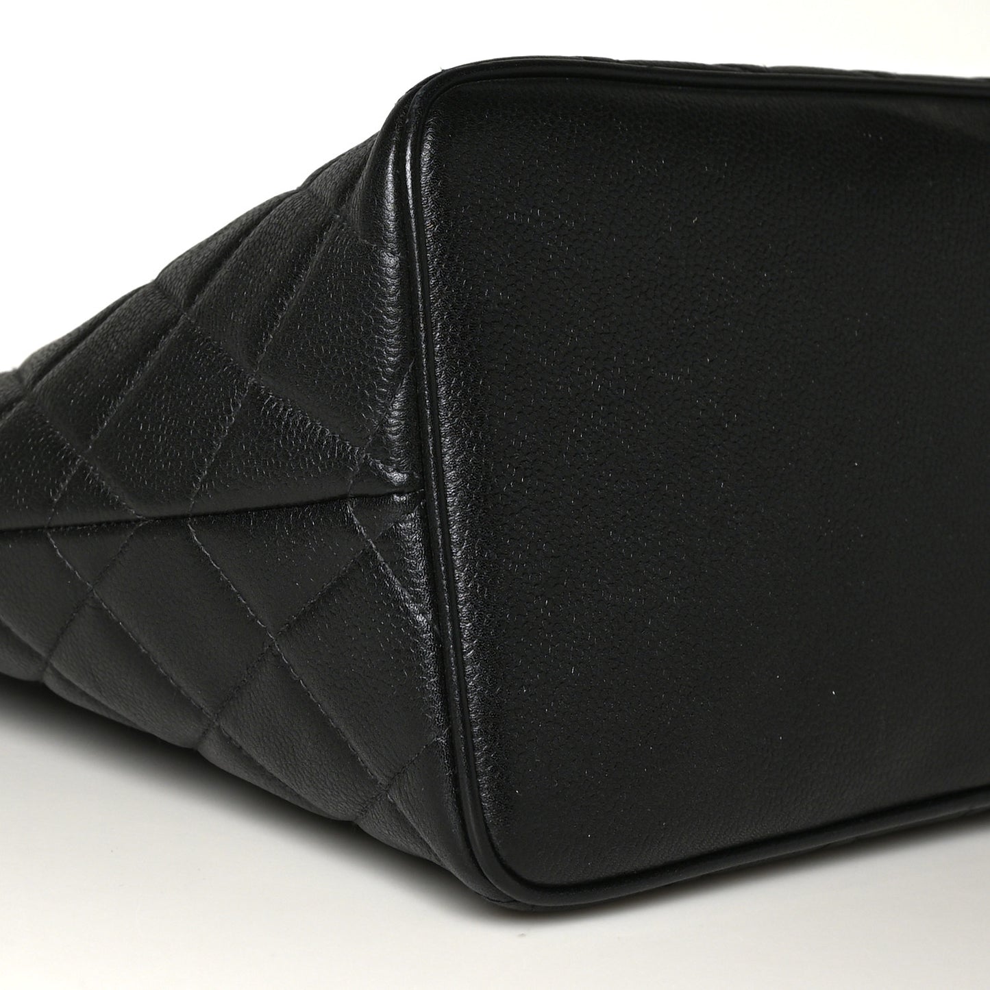 Caviar Quilted Medallion Tote Black