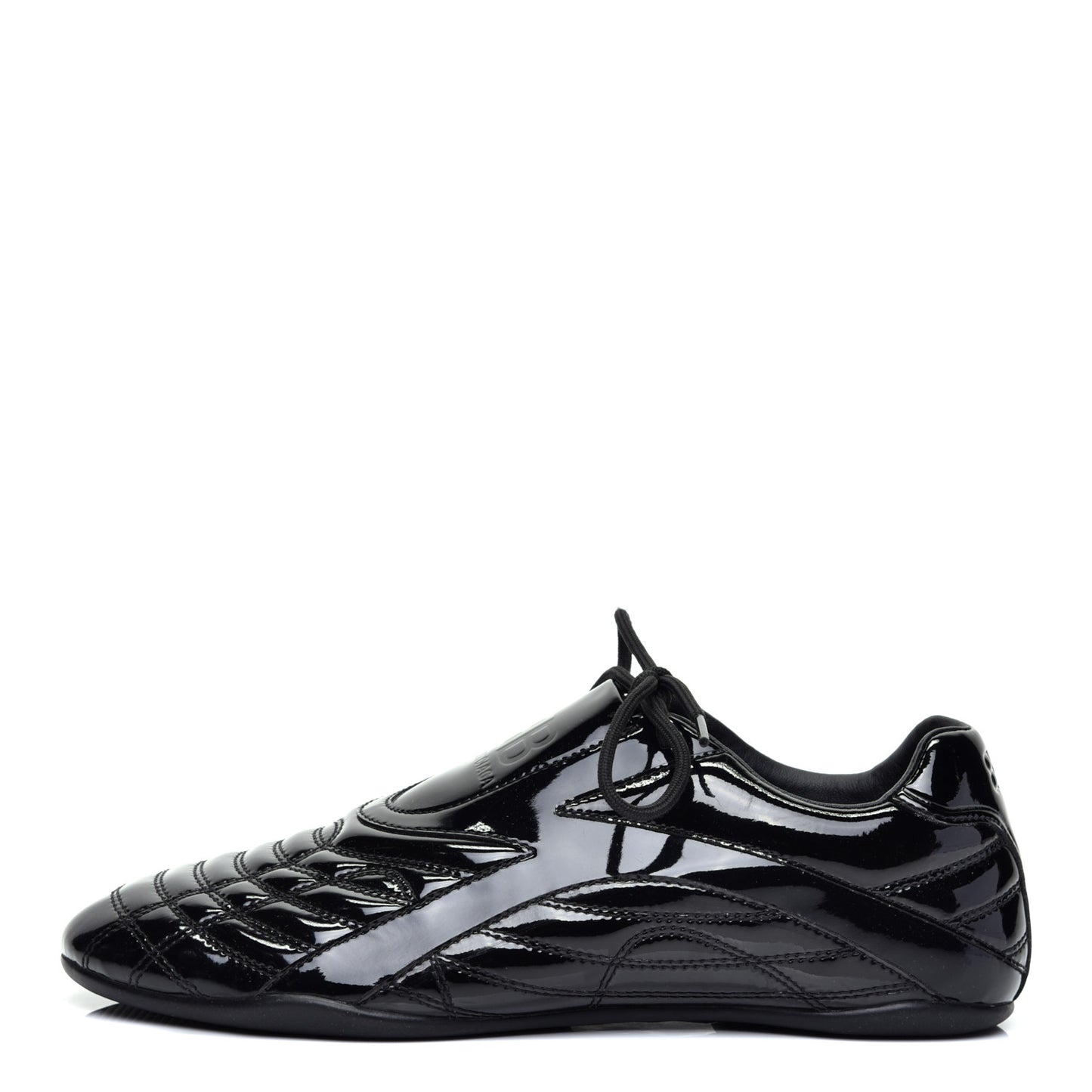 Patent Polyurethane Womens Zen Sneakers 40 Black