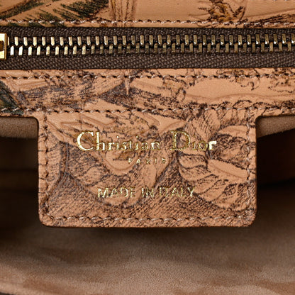 Christian Dior Calfskin Embossed Saddle Bag Brown Multicolor 6 of 10