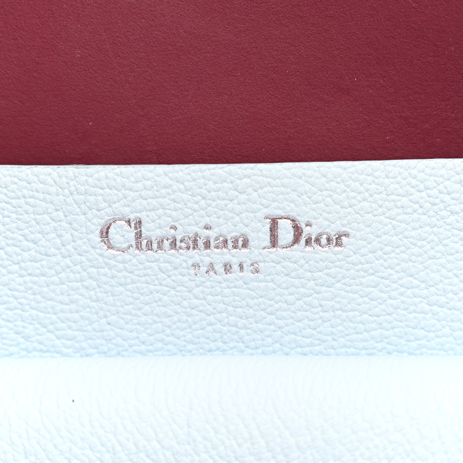 Christian Dior Supple Grained Calfskin Medium Open Bar Tote Light Blue 6 of 12