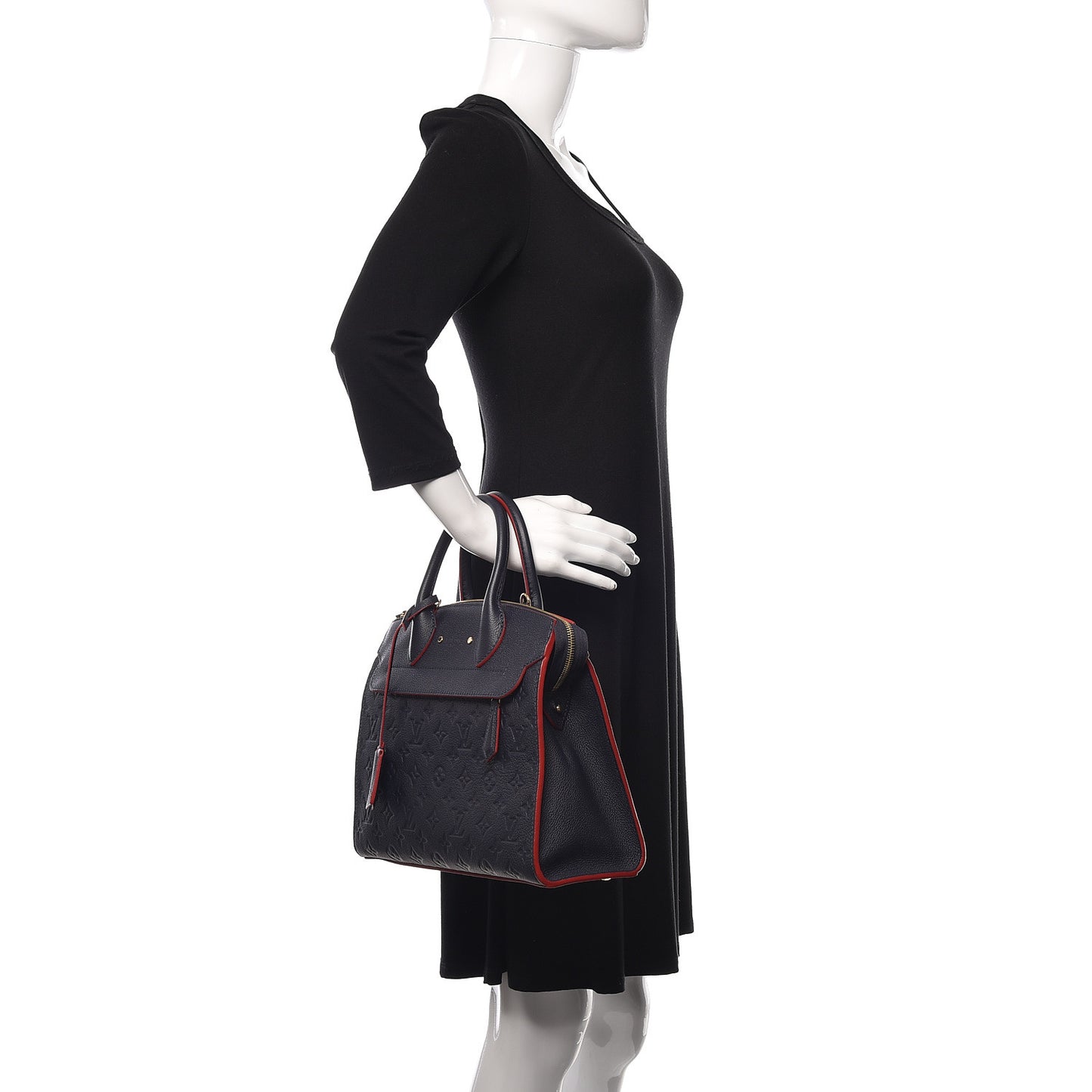Empreinte Pont Neuf MM Marine Rouge