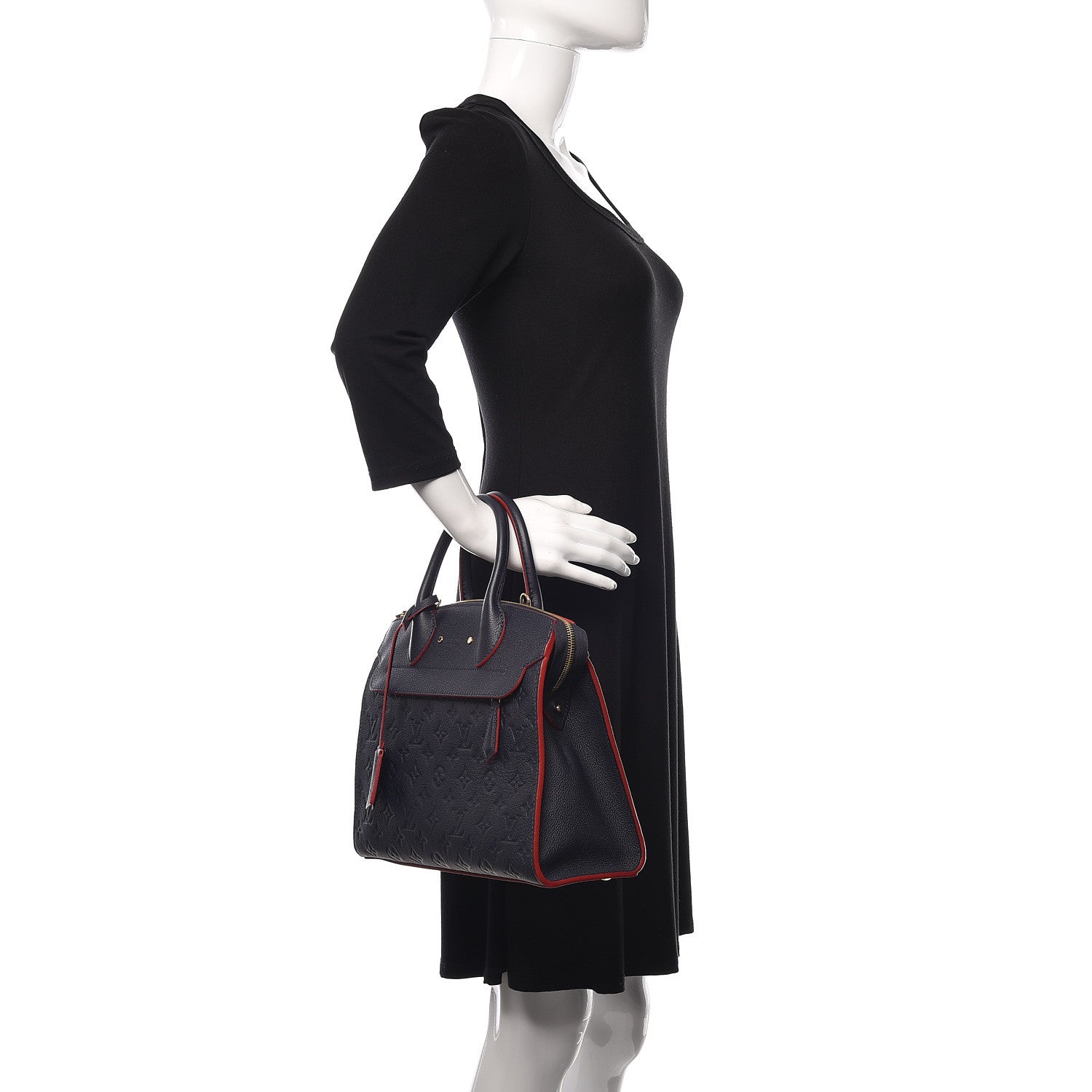 Louis Vuitton Empreinte Pont Neuf MM Marine Rouge 2 of 12