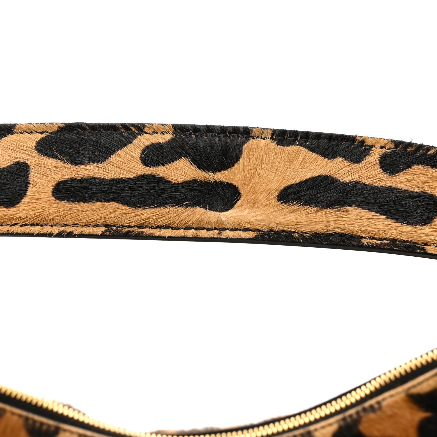 Prada Calf Hair Leopard Print Medium Aimee Shoulder Bag Honey 14 of 15