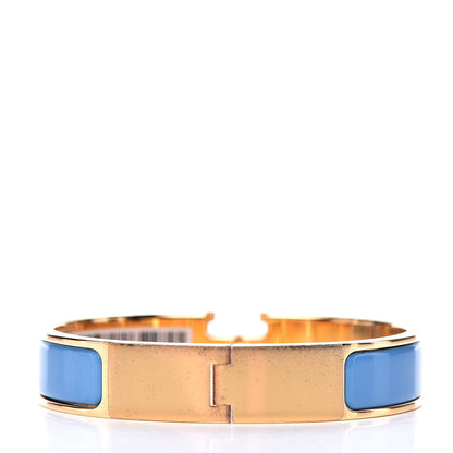 Hermes Enamel Narrow Clic Clac H Bracelet PM Bleu Cielo 3 of 6