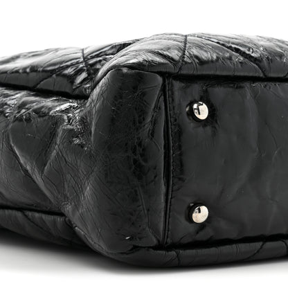 Chanel Glazed Calfskin Quilted Tweed Portobello Tote Black Multicolor 10 of 14