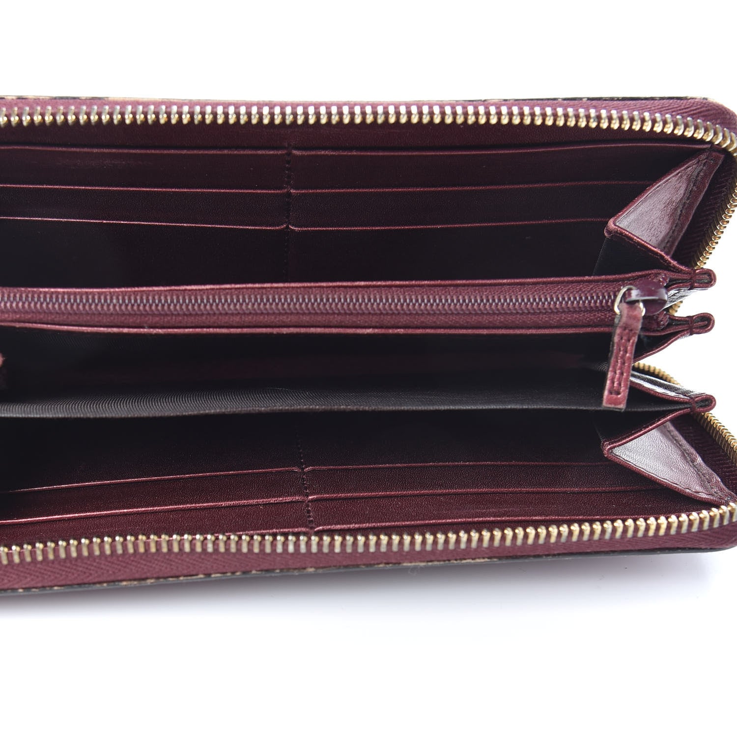 Gucci Shine Guccissima Margaux Calfskin Lovely Zip Around Wallet Scarlatto 5 of 11