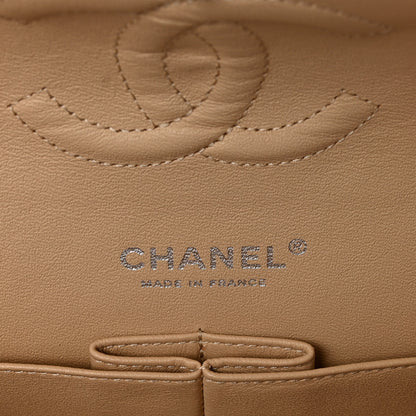Chanel Lambskin Quilted Medium Double Flap Beige 6 of 10