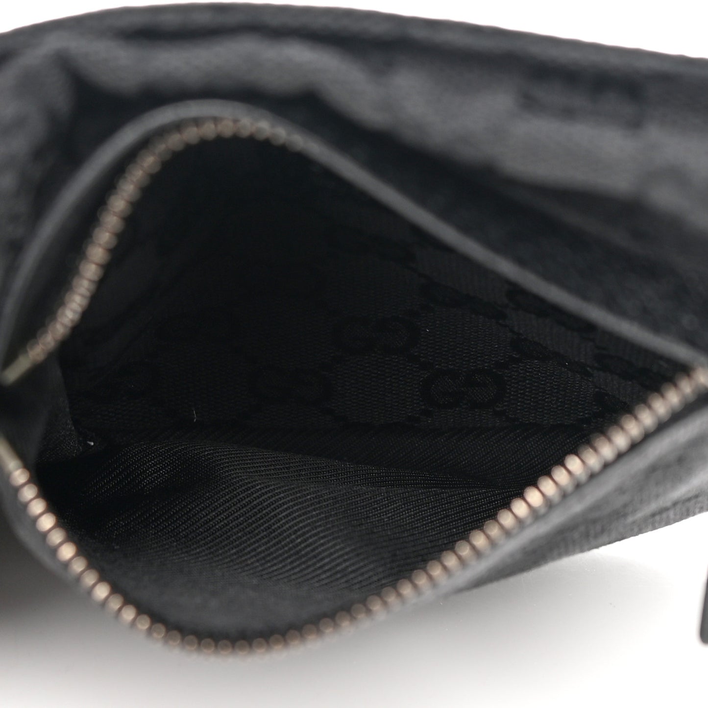 GG Monogram Double Pocket Belt Bag Black