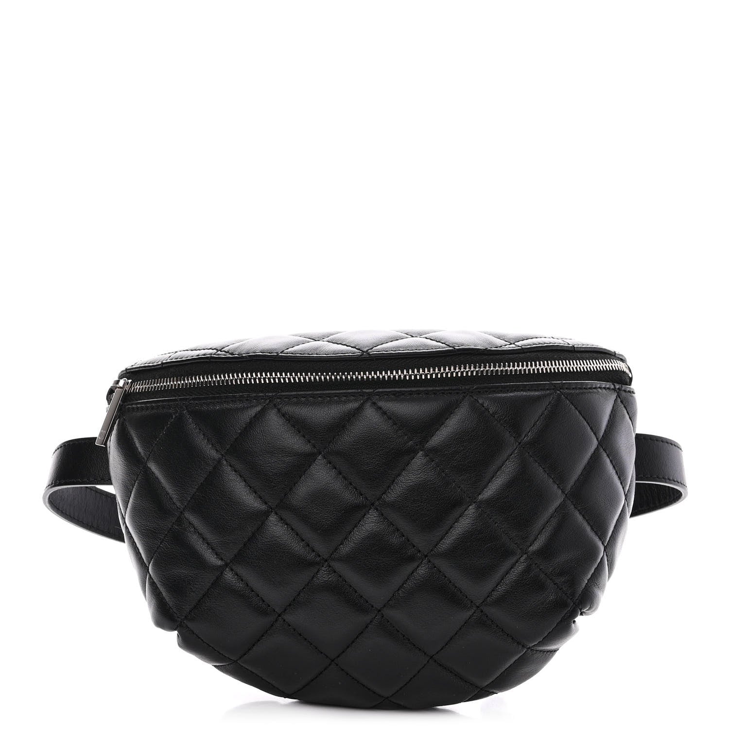 Chanel Calfskin Quilted Waist Belt Bag Black 1 of 10