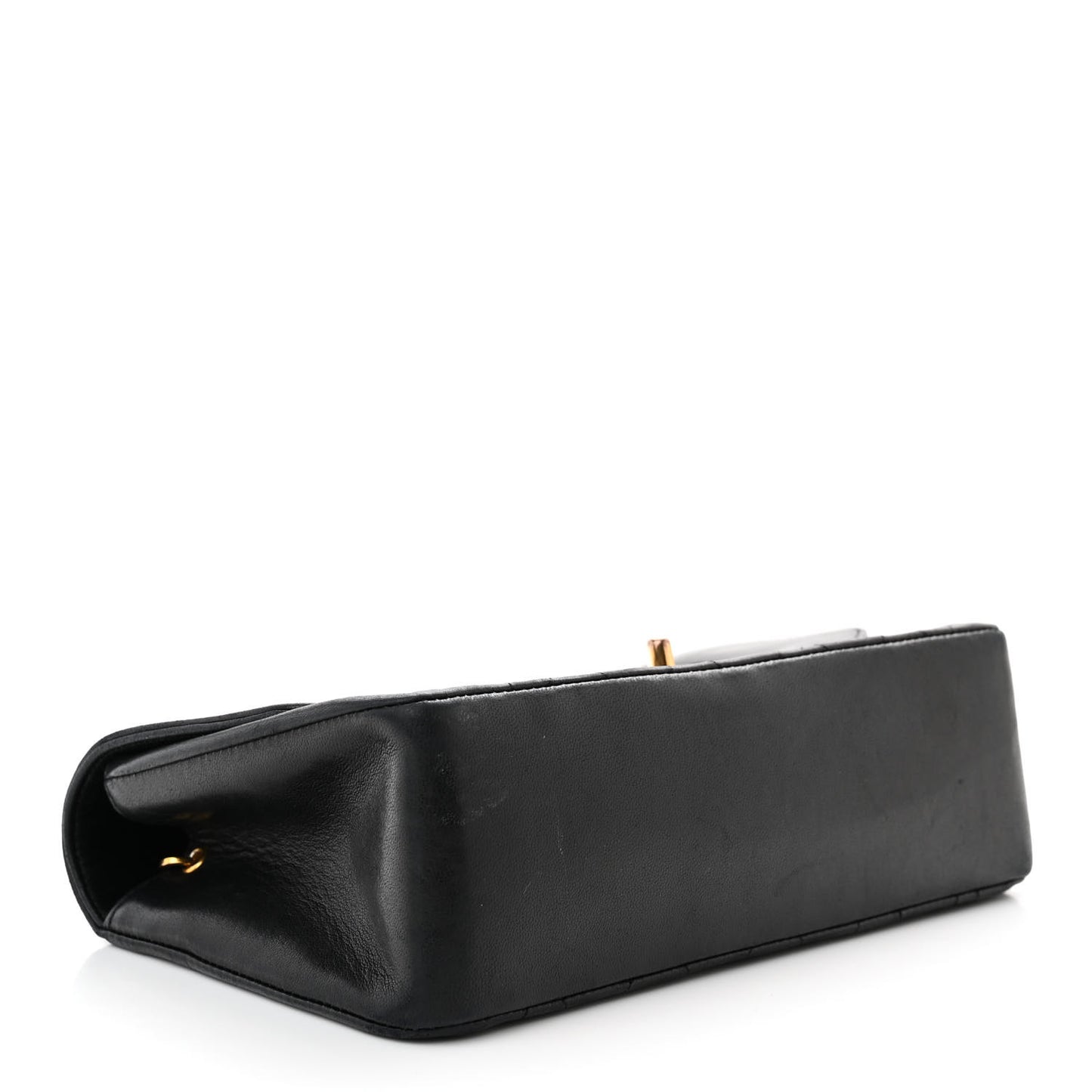 Lambskin Quilted Small Single Flap Black