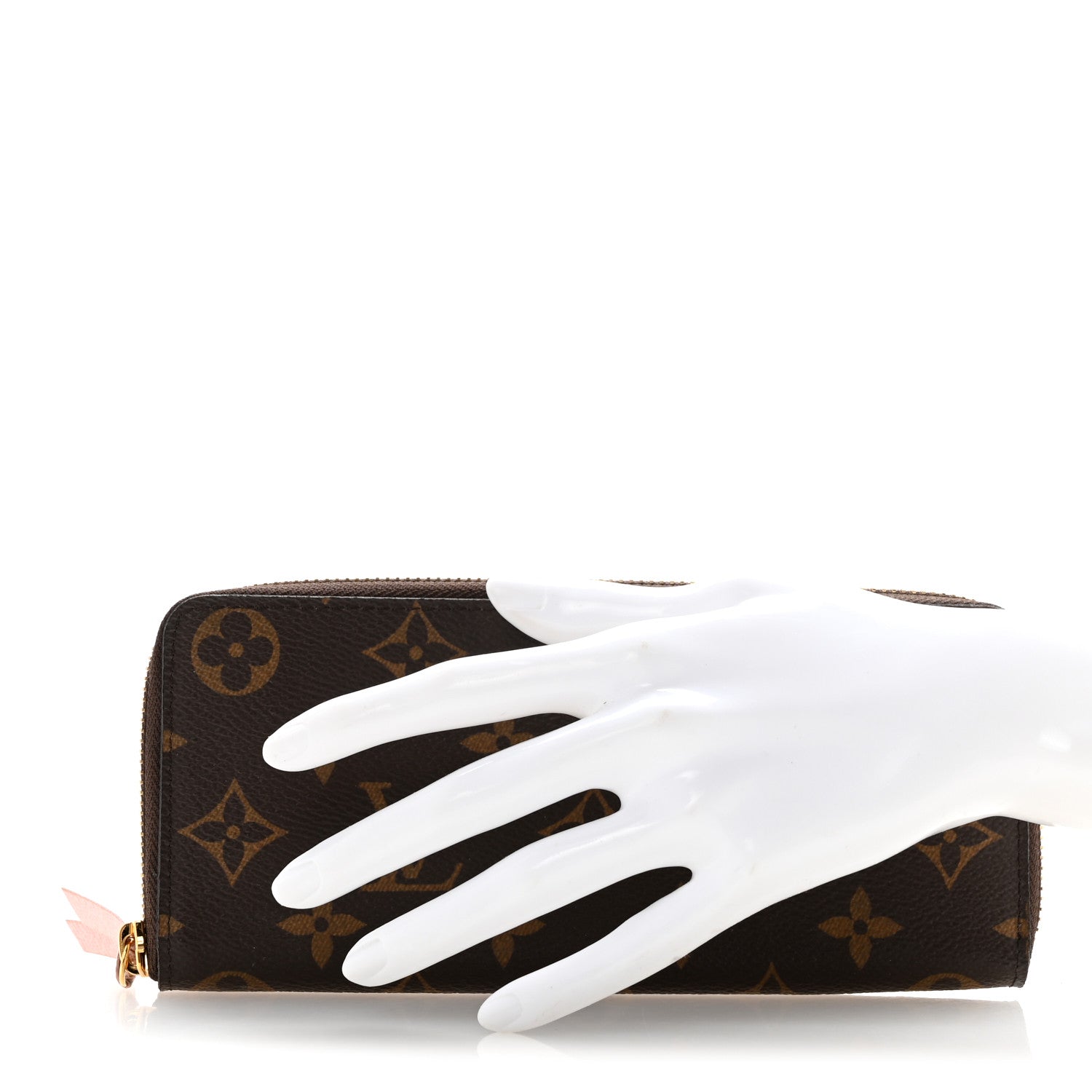 Louis Vuitton Monogram Clemence Wallet Rose Ballerine 2 of 7