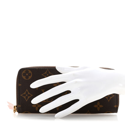 Louis Vuitton Monogram Clemence Wallet Rose Ballerine 2 of 7
