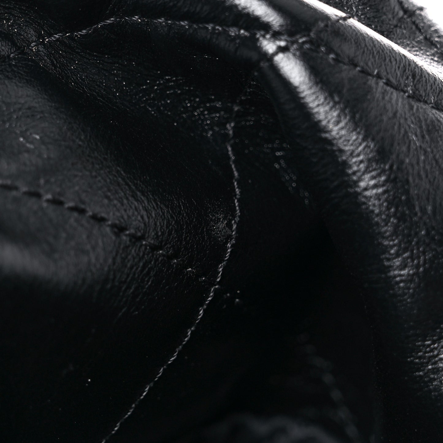 Shiny Calfskin Quilted Small Chanel 22 Black