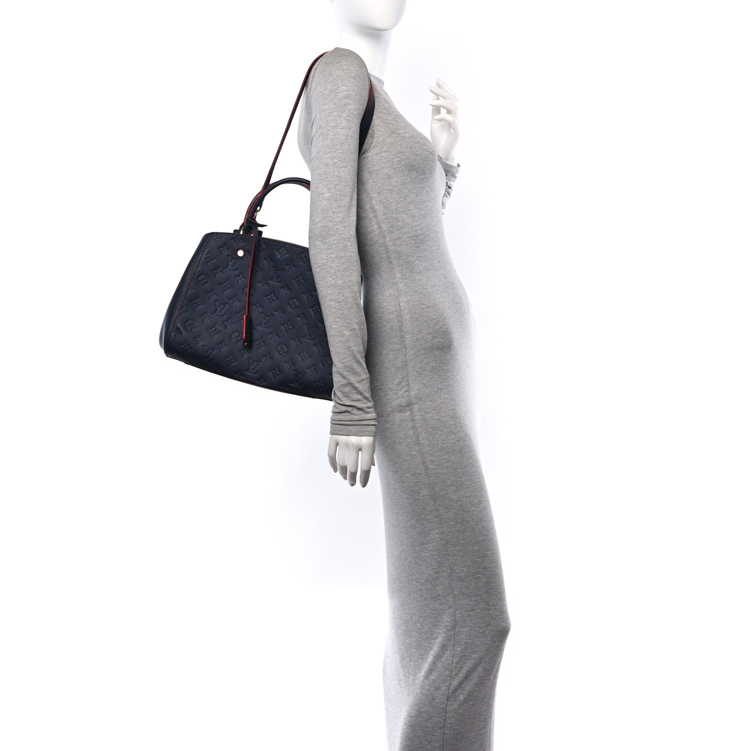 Louis Vuitton Empreinte Montaigne MM Marine Rouge 2 of 9