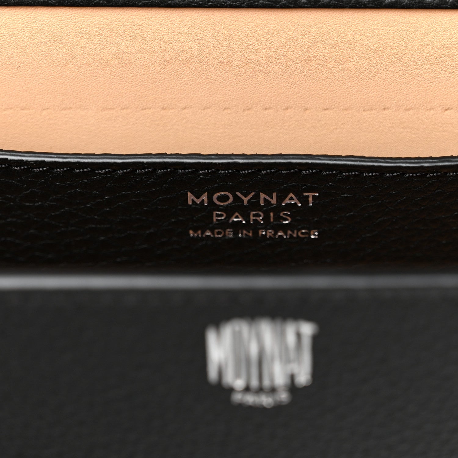 Moynat Taurillon Blush Flori PM Black 8 of 12