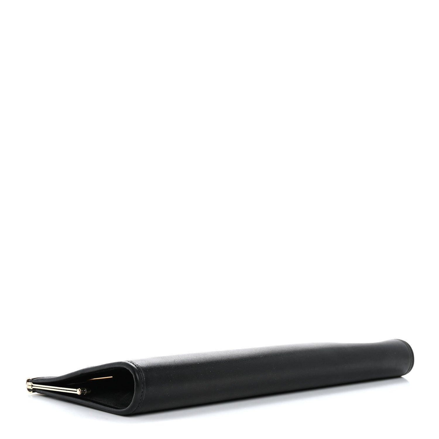 Christian Dior Calfskin Metal Frame Clutch Black 4 of 13