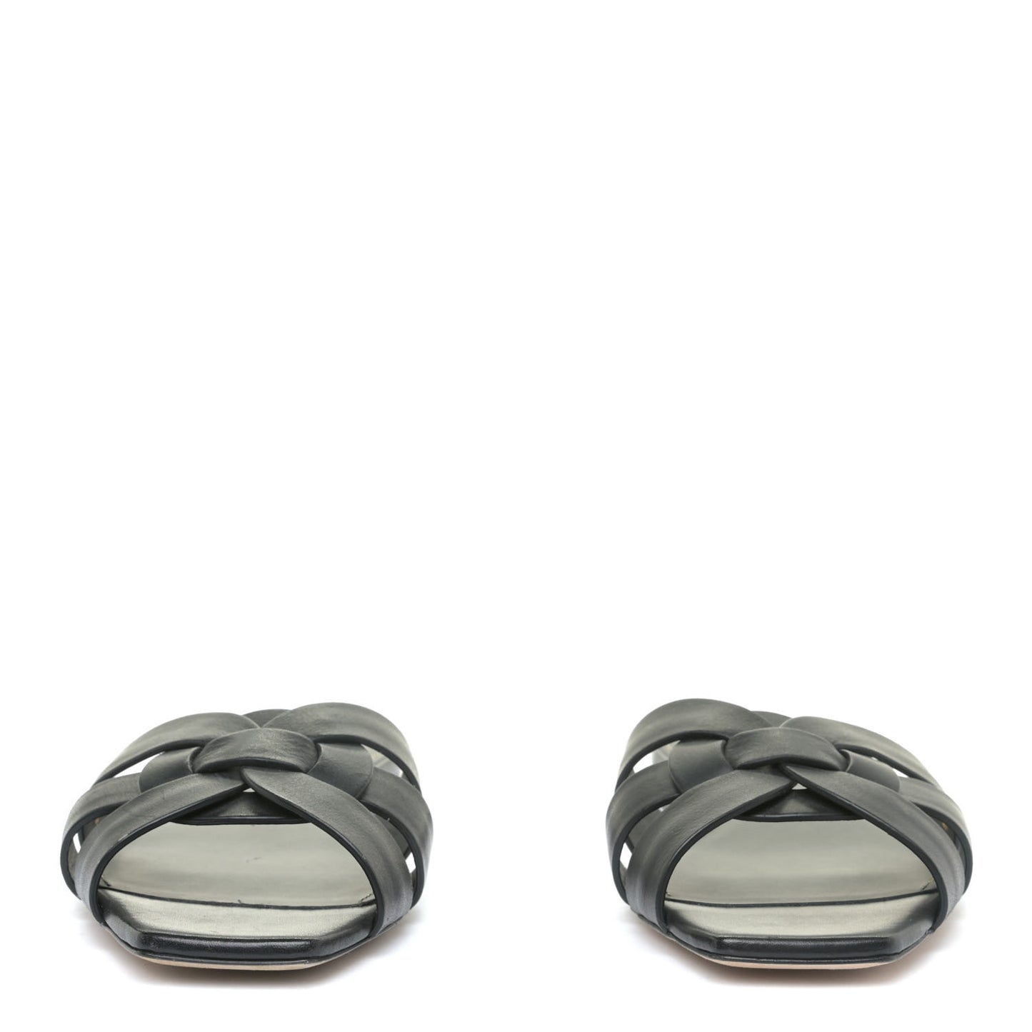 Calfskin Tribute 05 Slide Sandals 35.5 Black