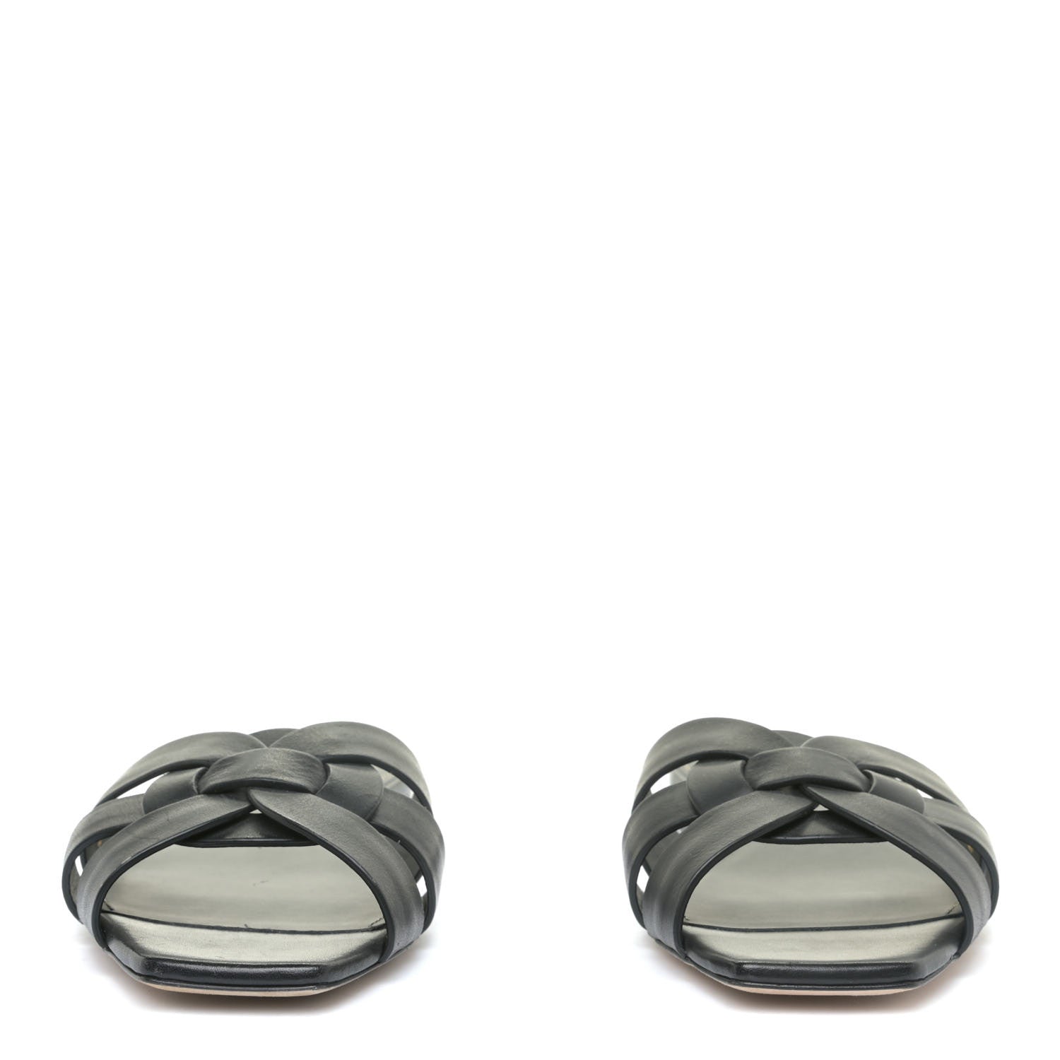 Saint Laurent Calfskin Tribute 05 Slide Sandals 35.5 Black 3 of 11