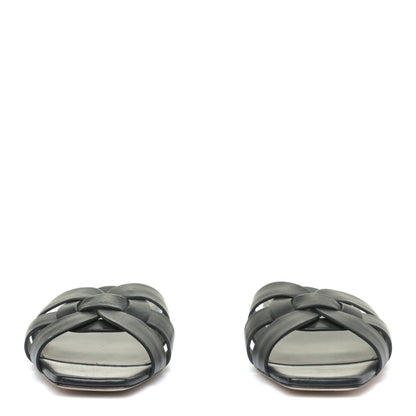 Saint Laurent Calfskin Tribute 05 Slide Sandals 35.5 Black 3 of 11